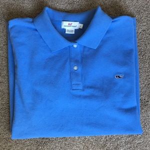 Vineyard vines  blue polo shirt large
